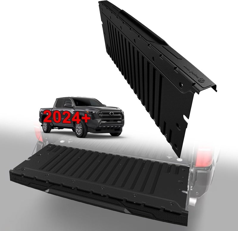 TripleAliners متوافق مع تويوتا تاكوما 2024 2025 2026 ملحقات حصيرة باب الخلفي مع غطاء باب خلفي واقي علوي حماية كاملة تغطية لجميع الأحوال الجوية غطاء سرير الشاحنة بديل - Image 1